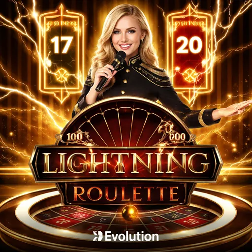Lightning Roulette với bàn roulette live và hiệu ứng tia sét