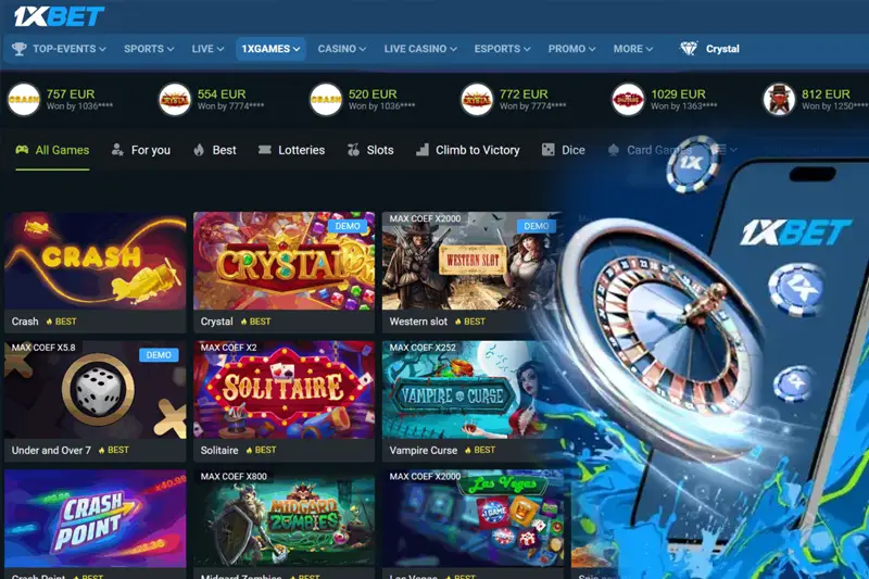 Đánh giá 1xBet Casino 2026 bonus nạp rút