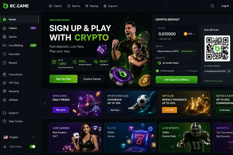 Đánh giá BC.Game Casino 2026 bonus crypto