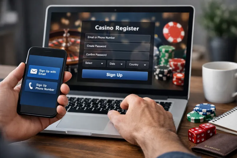 các bước tạo tài khoản casino online