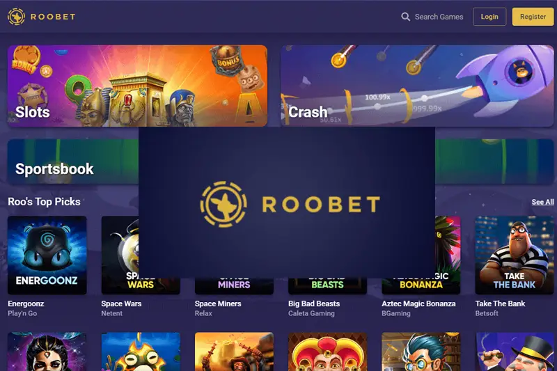 Roobet Casino 2026 review slots live crypto