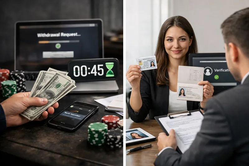 Thời gian xử lý rút tiền casino